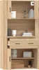 vidaXL Highboard Sonoma Dubové drevo Materiál Náhľad obrázku produktu 7