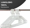 Kleiderbügel mit drehbarem Haken platzsparend weiß 20er Set Produktbild-Vorschau 4
