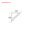 Regalhalter 200x200 mm Regalträger Regalwinkel Wandkonsole Produktbild-Vorschau 2