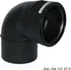 A black pipe elbow fitting. Náhľad obrázku produktu
