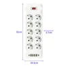 10 fach Flachstecker Steckdosenleiste, USB Steckdosenleiste Produktbild-Vorschau 7