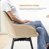 CLIPOP Drehbarer Esszimmerstuhl 2er Set aus Kunstleder, Produktbild-Vorschau 8