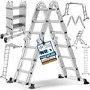 MASKO® Leiter Aluminium 6in1 Mehrzweckleiter Anlegeleiter Produktbild-Vorschau 1