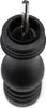 Close-up view of the top of a black pepper mill. Produktbild-Vorschau