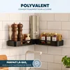 Étagère de douche adhésive, étagère de douche en plastique Voir les images du produit 6