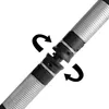 Two parts of a lightsaber are shown being connected, with arrows indicating rotation. Produktbild-Vorschau