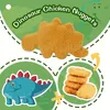 Dino Nugget Kissen Set 4-teilig Plüsch Kuscheltier Produktbild-Vorschau 5