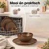 Sada nádobí Mica Decorations Nusa, hnědá, 12 dílů – talíře Náhled obrázku produktu 13