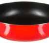 Emaillierte Bratpfanne mit Deckel, Aluminium, rot, Stärke Produktbild-Vorschau 2