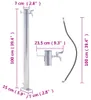 vidaXL Wassersäule für den Garten 100 cm Edelstahl Rund Produktbild-Vorschau 6