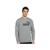 Puma Sweatshirt Essential Big Logo Crew Herren Grau Produktbild-Vorschau 9