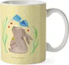 Mr. & Mrs. Panda Plastikbecher Hase Blume - Gelb Pastell - Produktbild-Vorschau 1