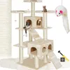 tectake® Kratzbaum Knuti 186 cm inklusive 2 Treppen, 4 Produktbild-Vorschau 9
