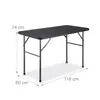 Relaxdays Gartentisch, Holzoptik, eckig, HxBxT: 74 x 118 x Produktbild-Vorschau 4