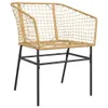 vidaXL Gartenstühle 2 Stk. Braun Poly Rattan Produktbild-Vorschau 4