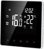 A digital thermostat display showing room temperature and settings. Produktbild-Vorschau