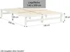 Homestyle4u Holzbett Jugendbett Palettenbett 140x200 mit Produktbild-Vorschau 7