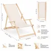 Mucola Strandstuhl mit Armlehnen Strandliege Holz Produktbild-Vorschau 3