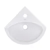 Belvit Eckwaschbecken Keramik 36×36×15 cm – Handwaschbecken Produktbild-Vorschau 2