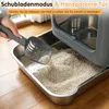 Kočičí toaleta se lžící, s vyjímatelnou miskou z nerezové Náhled obrázku produktu 8