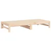 vidaXL Lit de jour extensible 2x(90x190) cm Pin massif Voir les images du produit 9