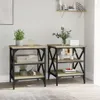 vidaXL Odkládací stolky 2 ks dub Sonoma 40x42x50 cm výrobek Náhled obrázku produktu 3