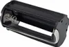 A black plastic battery holder with silver metal contacts. Produktbild-Vorschau