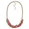 Steuer Modeschmuck Schmuckset Metall 56cm Rot Glasstein Produktbild-Vorschau 2