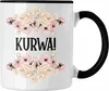 Trendation - KURWA Tasse mit Spruch Provokante Tasse Spruch Produktbild-Vorschau 1