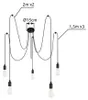 Globo Lighting hanglamp, metaal, zwart, 5x E27 Productafbeelding-voorbeeld 4