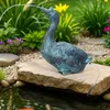 Gans Wasserspeier solarbetrieben – Teichfigur mit Produktbild-Vorschau 4