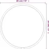 A diagram showing a circular mirror with dimensions indicated. Náhled obrázku produktu