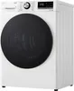 A white LG dryer with a black door and control panel. Produktbild-Vorschau