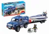 PLAYMOBIL 5187 Polizia d'azione con camion e motoscafo Anteprima dell’immagine prodotto 2