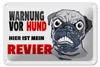 Blechschild Hinweis 18x12cm Warnung Hund hier mein Revier Produktbild-Vorschau 1