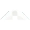 vidaXL Serre avec cadre en acier blanc 32 m² 8x4x2 m Voir les images du produit 4