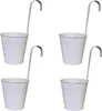 Blumentöpfe 4 Stück Hängetöpfe Weiss 16 cm Produktbild-Vorschau 1