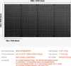A black pegboard organizer kit with dimensions and accessory details. Podgląd zdjęcia produktu