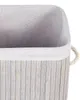BELIANI Úložný koš světle šedý bambus s víkem koš na prádlo Náhled obrázku produktu 6