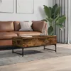 The Living Store Couchtisch Räuchereiche 100x50x40 cm Produktbild-Vorschau 4
