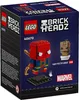 The image shows the packaging of a LEGO BrickHeadz set featuring Iron Spider-Man and Potted Groot. Produktbild-Vorschau