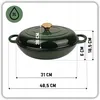 Geëmailleerde gietijzeren pan, plat, 30 cm, 3 liter, HAGE, Productafbeelding-voorbeeld 3