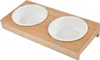 Hundenapf aus Keramik, Ø 12 cm, mit Bambus-Ständer Produktbild-Vorschau 1