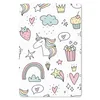 MuchoWow® Mauspad Mousepad Schnittmuster - Einhorn - Kinder Produktbild-Vorschau 1