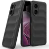 Two black phone cases are shown, one in the foreground and one in the background, with a phone partially visible between them. Produktbild-Vorschau