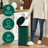 CASABEL Cubo de basura de cocina redondo 30L, acero Vista previa de la imagen del producto 3