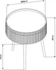 Table basse 'Bongard' avec plateau amovible Ø60 x 45 cm Voir les images du produit 5