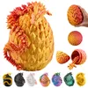 A collage of dragon egg figures in various colors, with a large dragon egg in the foreground. Produktbild-Vorschau