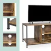 Regał pod telewizor Relaxdays, 4 półki, otwarty, regał pod Podgląd zdjęcia produktu 5