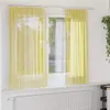 Voile Vorhänge mit Schlaufen 2 Stk. Gelb 140x175 cm Produktbild-Vorschau 2